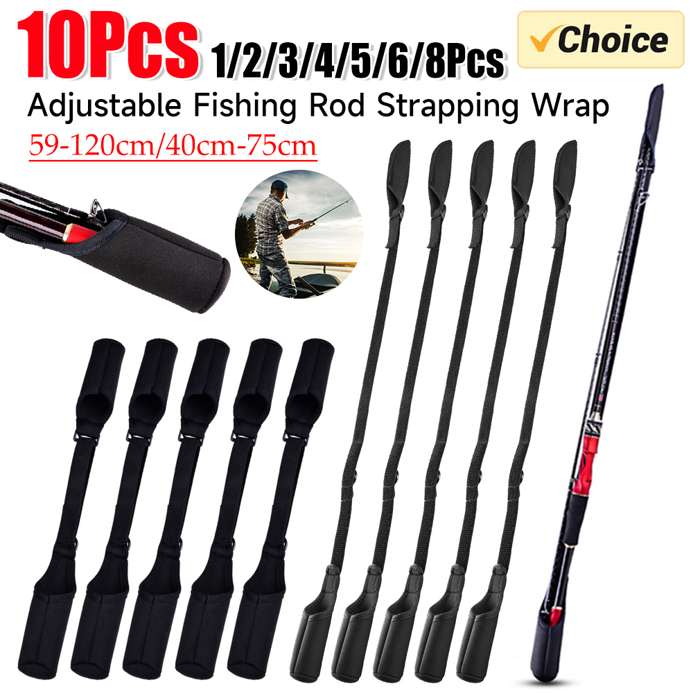 Fishing Belt - 1-10PCS Fishing Rod Socks Srtap Fishing