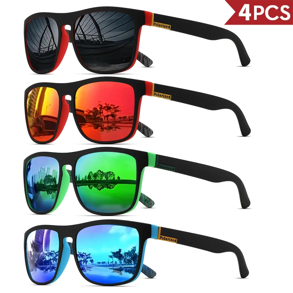 1-4PCS Men Classical Square Po – обзор и цена Fishing Sunglasses Polarized