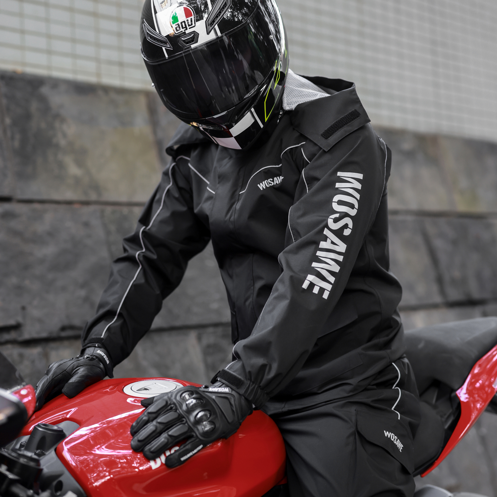 WOSAWE Motorcycle Raincoat Men – обзор и цена Fishing Rain Suit