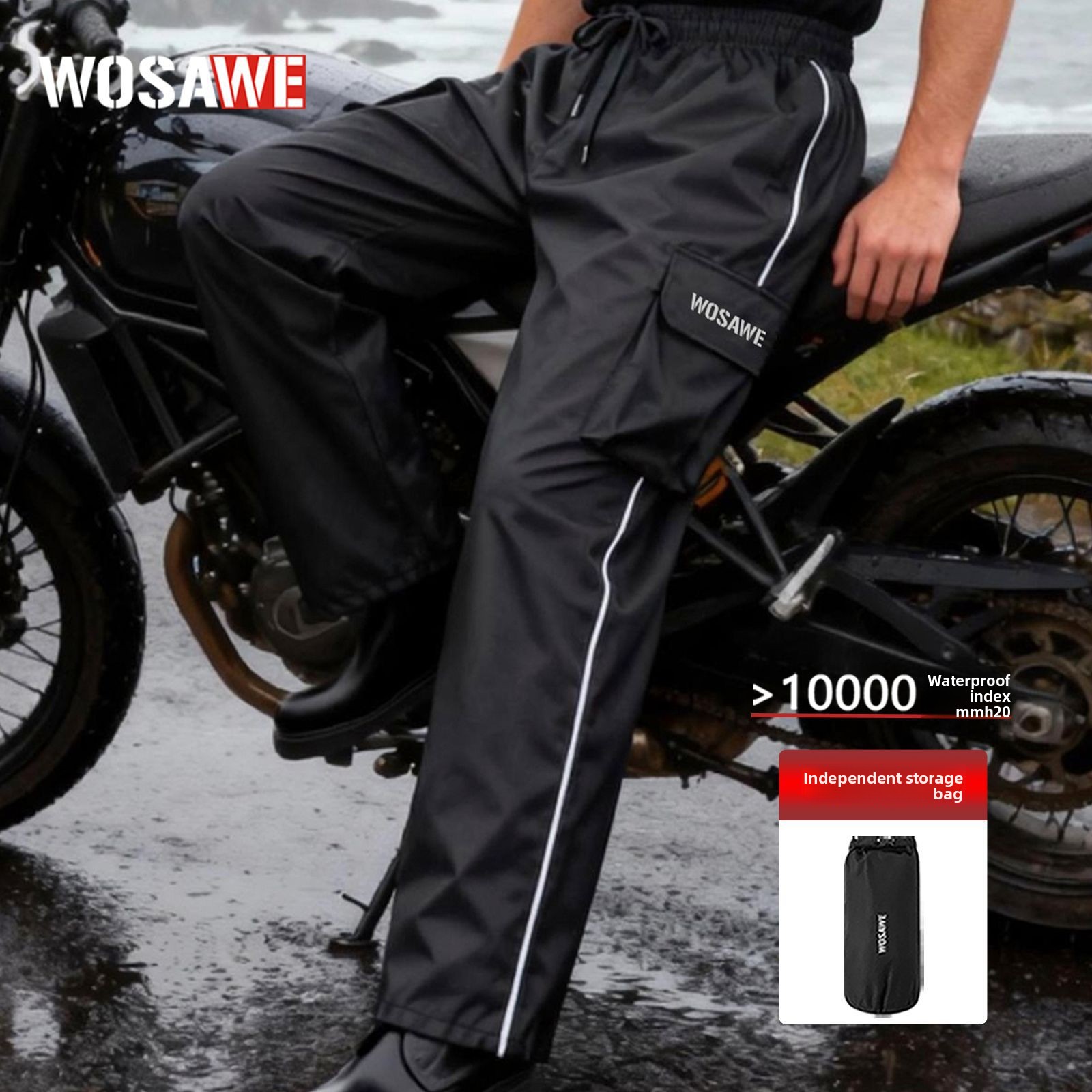 WOSAWE Motorcycle Rain Pants R – обзор и цена Fishing Pants Waterproof