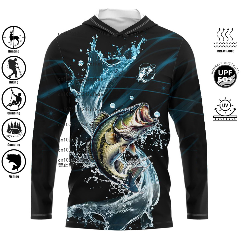 Fishing Shirts Hooded Shirt Uv – обзор и цена Fishing Shirt Uv Protection