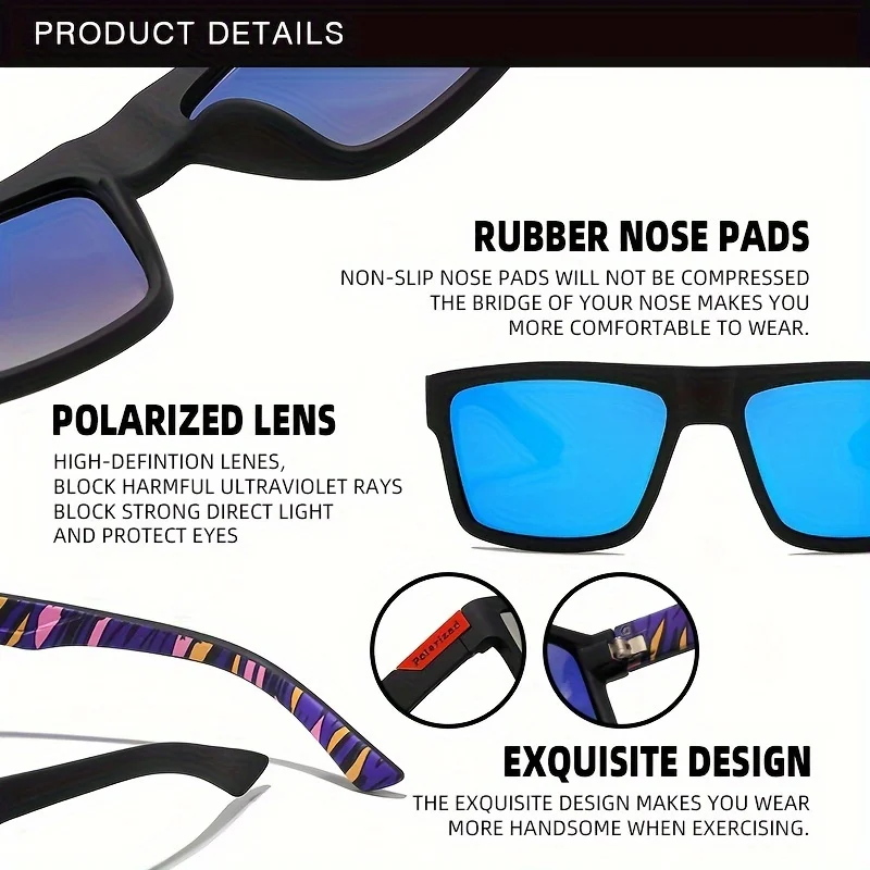 Fashion Vintage Square Polariz – обзор и цена Fishing Sunglasses Polarized