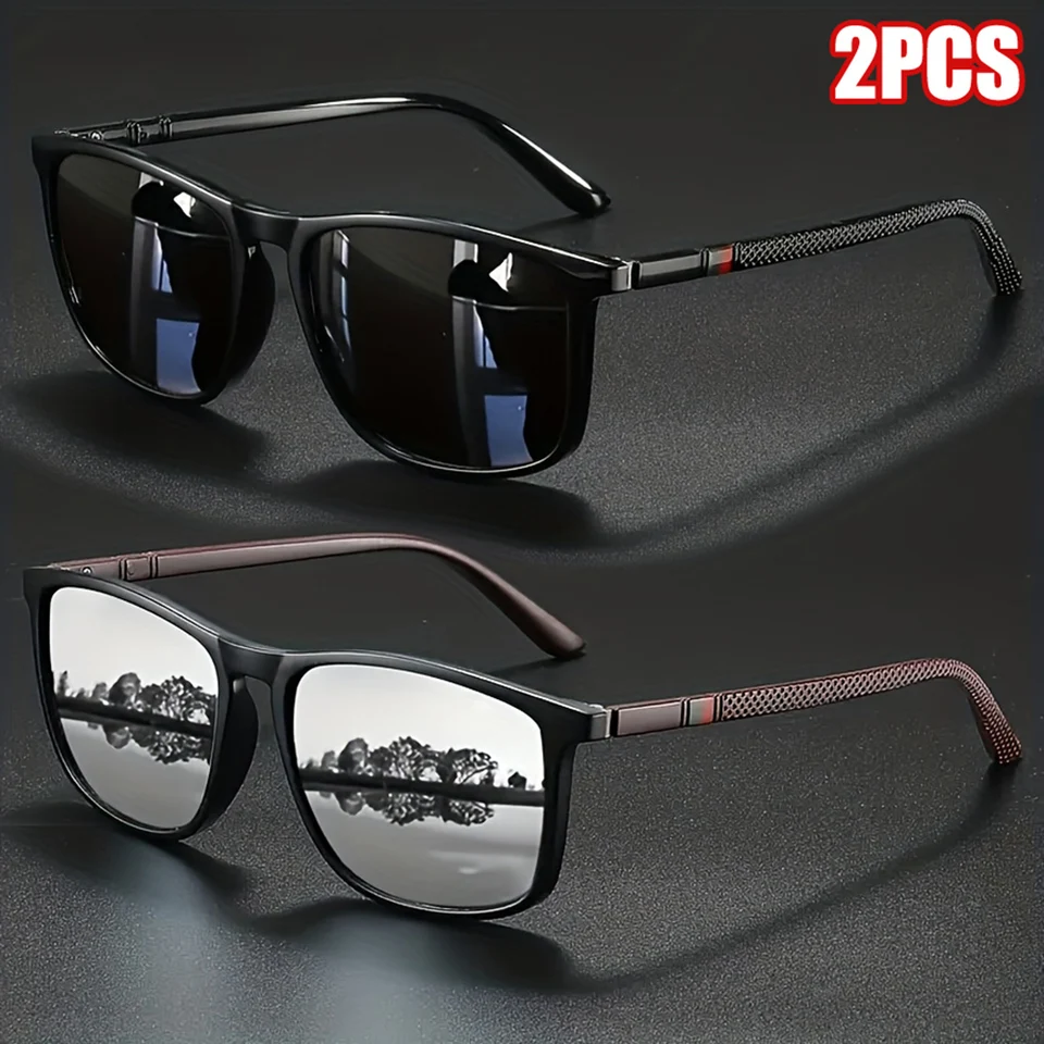 2pcs Luxury Square Vintage Pol – обзор и цена Fishing Sunglasses Polarized