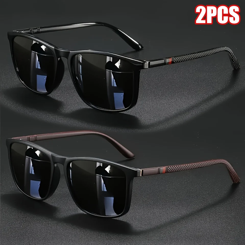 2pcs Luxury Square Vintage Pol – обзор и цена Fishing Sunglasses Polarized