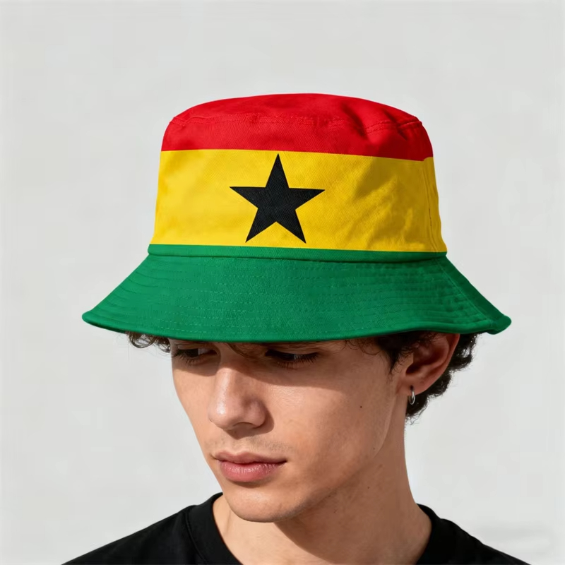 Printed National Flag Bucket H – обзор и цена Fishing Hat