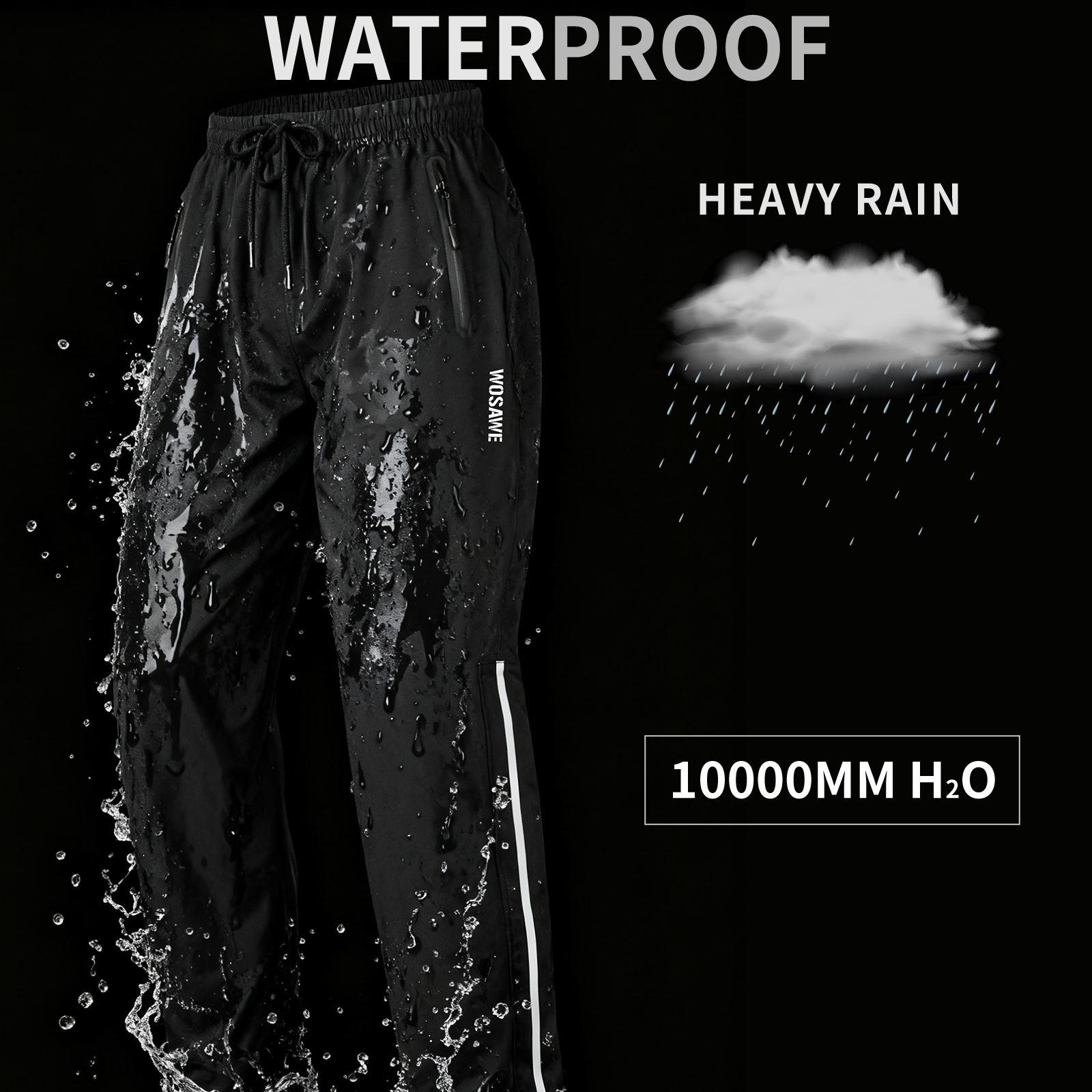 WOSAWE Rain Pants Windproof Me – обзор и цена Fishing Pants Waterproof