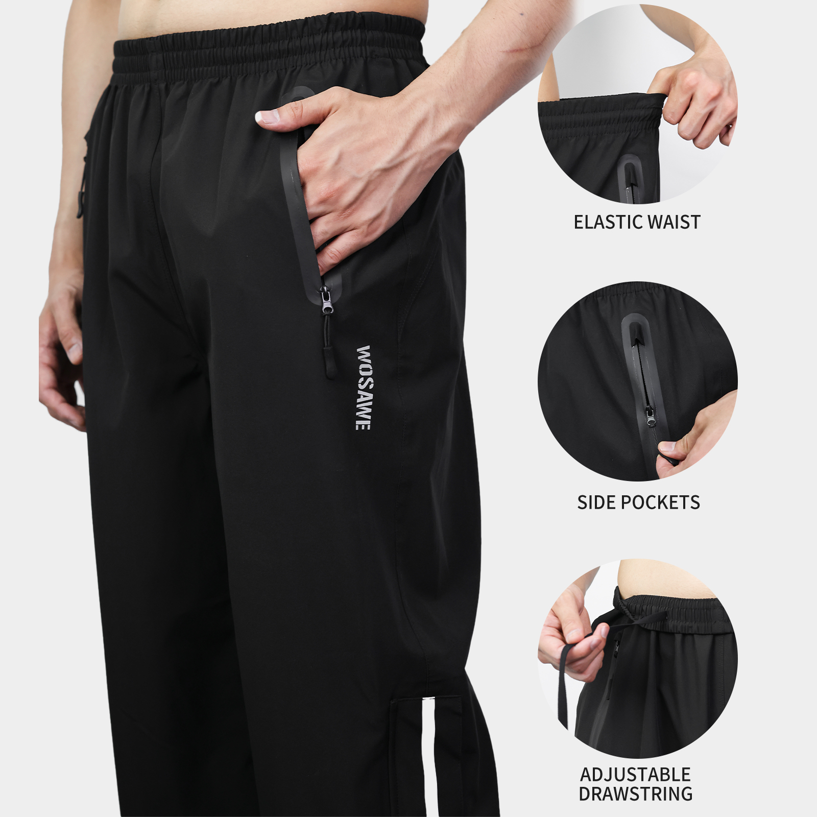 WOSAWE Rain Pants Windproof Me – обзор и цена Fishing Pants Waterproof
