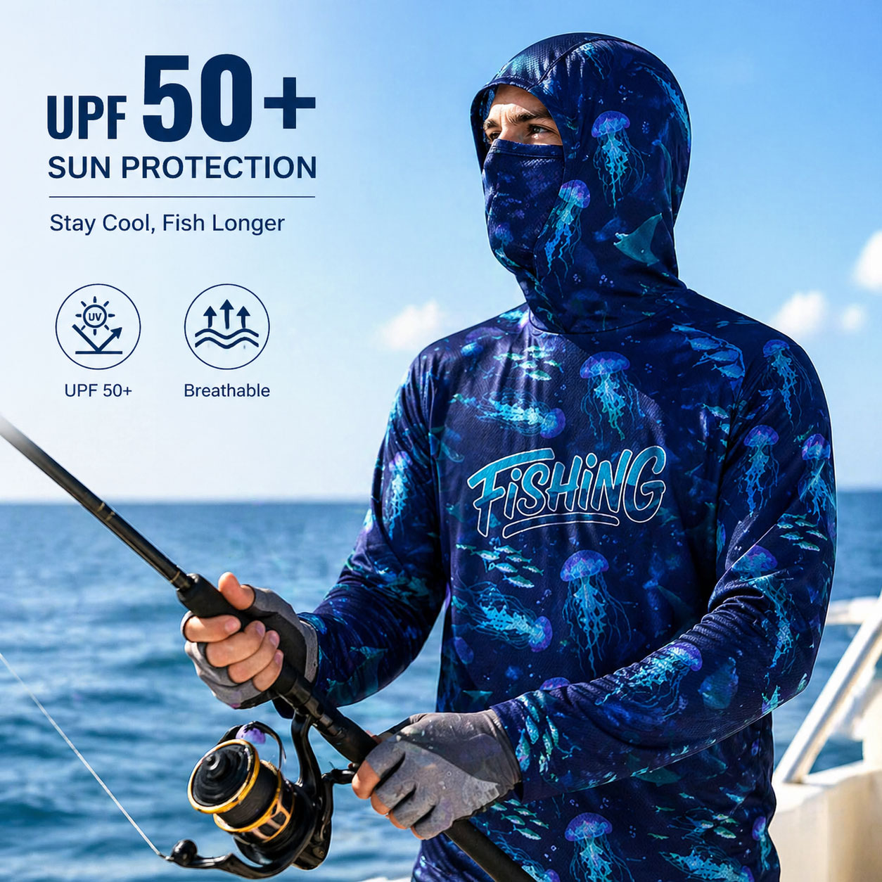 Fishing Hood Riding Tops Wear  – обзор и цена Fishing Hoodie