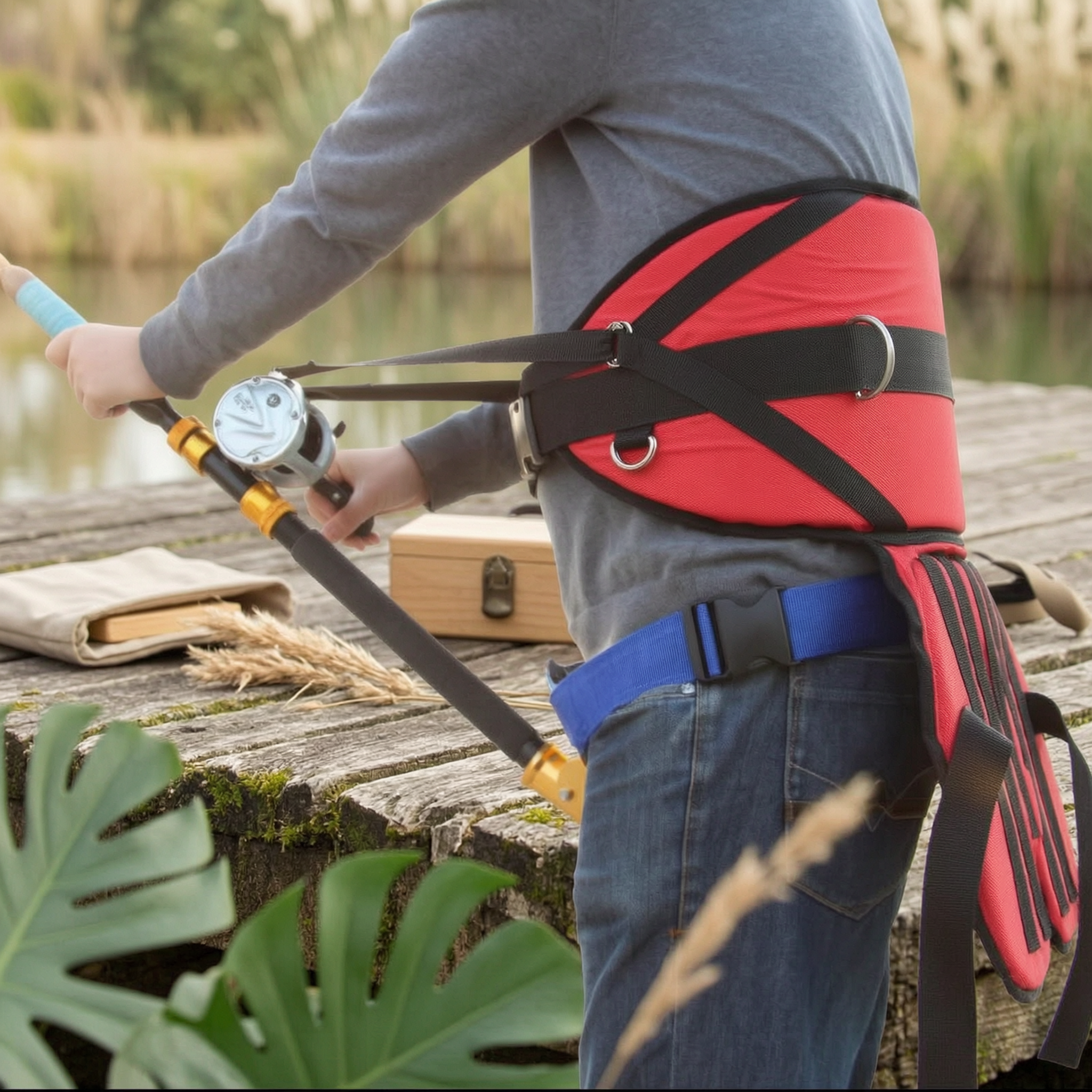 Fishing Waist Belt with Seat C – обзор и цена Fishing Belt